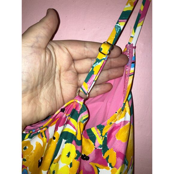 NWT Anne Cole swimsuit tankini top with built in bra size X-small - Picture 3 of 9